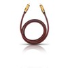 OEHLBACH NF sub-woofer cable, RCA-RCA, 1x2m. Colour: Burgundy. STAR RATING
