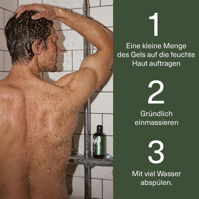 Monolit Duschgel für Männer mit Aloe- und Sandelholzduft – Reinigend,
