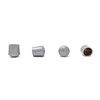 20mm Rubber Feet, Grey Tube End Caps, Pack of 4