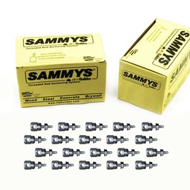 Everflow Sammys 8055957-50 SWDR 1 3/8 Inch Screw Horizontal Threaded Rod Anchor Designed for Steel Structure, Steel with Zinc Plated, Corrosion Resistance, 1/4-20 x 1 Inch Screw Length - (Pack of 50)