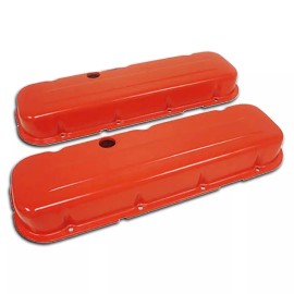 CFR Performance Fits 1965-95 Chevy BB Big Block 396-427-454-502 Short Steel Valve Covers Orange
