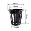 (SCGEHA) Hydroponic Cultivation Pot Seedling Kit, Pot, Sponge Set, Black,