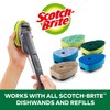 Scotch-Brite Soap-Dispensing Dishwand Sponge Refills, 2.9 X 2.2, Green, 2/pack