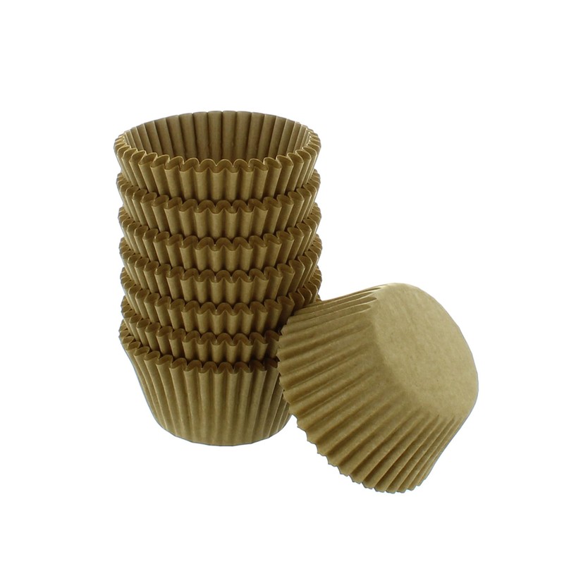 Culpitt Select Kraft Cupcake Cases - 200-50mm Baking Cups, Brown