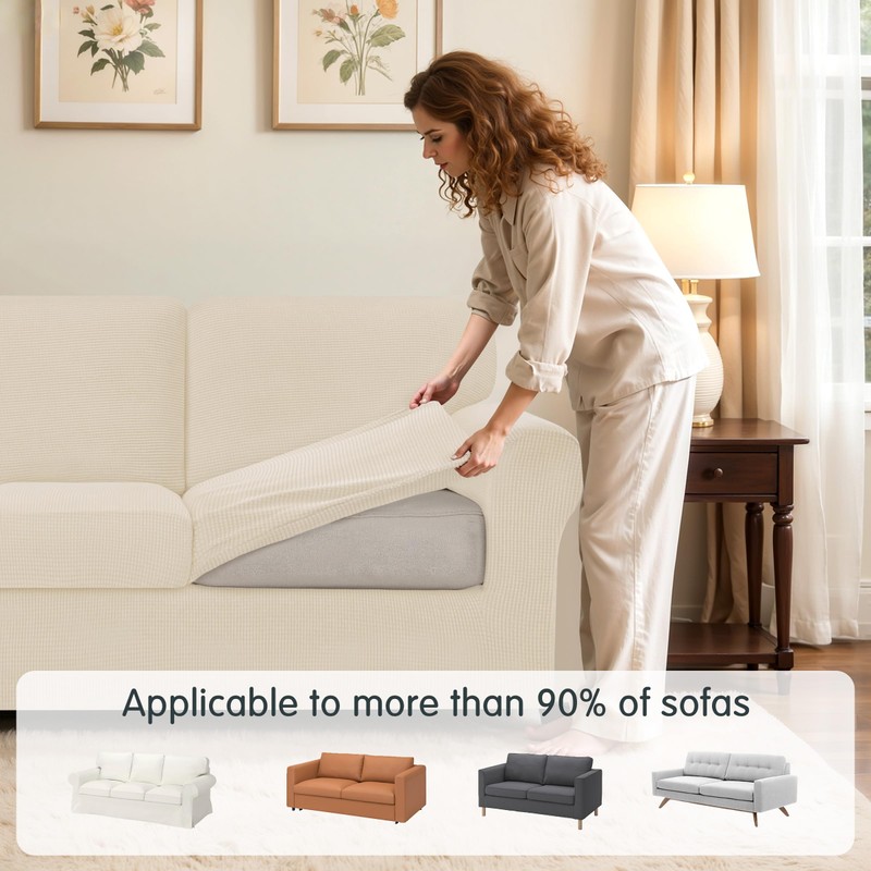 SUBRTEX 5 Pieces Stretch Sofa Slipcover Sets Couch Cover Sets