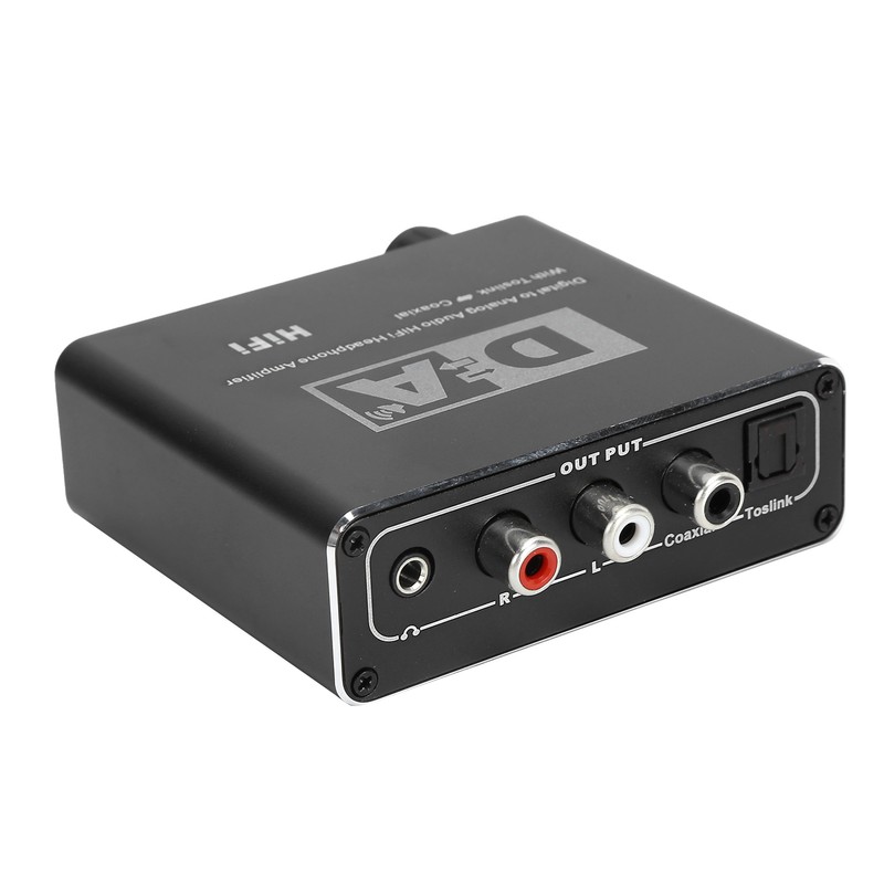 Digital to Analog Fiber Converter Volume Adjustment Coaxial to 5.1