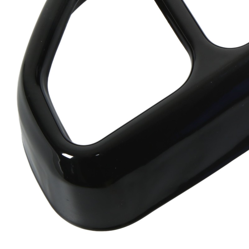 2pcs Gloss Black Car Tail Exhaust Pipe Cover Trim Stainless