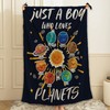ARTBLANKET Just A Boy Who Loves Planets & Solar System
