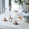 Balsa Circle 12 pcs 5 oz Clear Rose Gold Rim