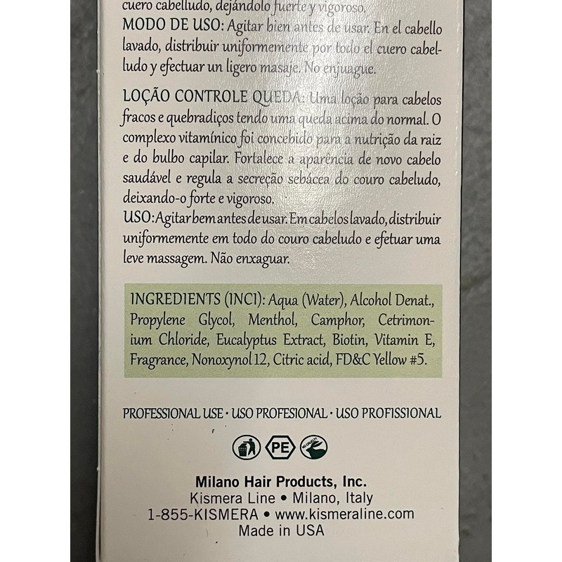 Kismera Hair Loss Control Lotion 4oz