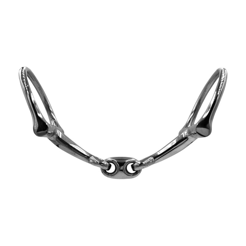 Equine Smile ES0124 D-Ring D-Bit Double Broken Stainless Steel Bit