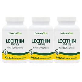 Nature's Plus Lecithin 1200mg 90 3 softgels, 90 tablets / 네이쳐스플러스 레시틴 1200mg 90 소프트젤 3개, 90정