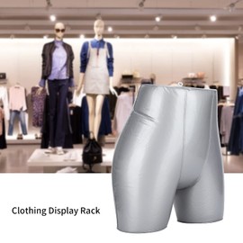 Inflatable Lower Body Mannequin for Clothing Display Rack Stand Steadily with Hanging Ring, Thick PVC Material