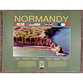Battle of Normandy France Army D-Day MIlitary Art Poster