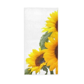 Toalla de mano de girasol suave para baño, hotel, gimnasio, spa, 30 x 15 pulgadas