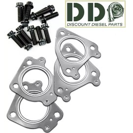 DDP Exhaust Up Pipes Gasket Set & Bolts for 6.6l Duramax Chevy GMC 2001-2016 LB7-LML