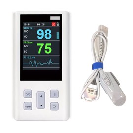 Caphstion Veterinary Blood Pressure Monitor SPO2 Handheld Pulse Rate Monitor with Large Probe for Adults
