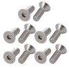 Sourcingmap 1/4-20 x 3/4" 304 Stainless Steel Flat Head Hex