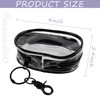 Framendino, 4 Pack Clear Makeup Bag Mini for Women Keychain
