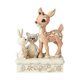 Enesco Woodland Rudolph with Friends Figurine, 5.75" H, Multicolor