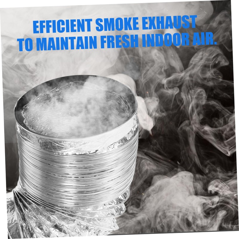 SHINEOFI Flexible Chimney Flue Aluminum Foil Durable Vent Hose for
