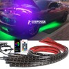 KEEPDSGN 6Pcs Car Underglow Strip LED RGB Underbody Light For