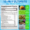 Sea Moss Gummies + Omega-3 Vegan Supplement for Man Women,