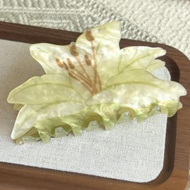 Flower Lily Print Hair Claws Non Slip 3.2" Medium Hair Clips Women Girls Hair Accessories