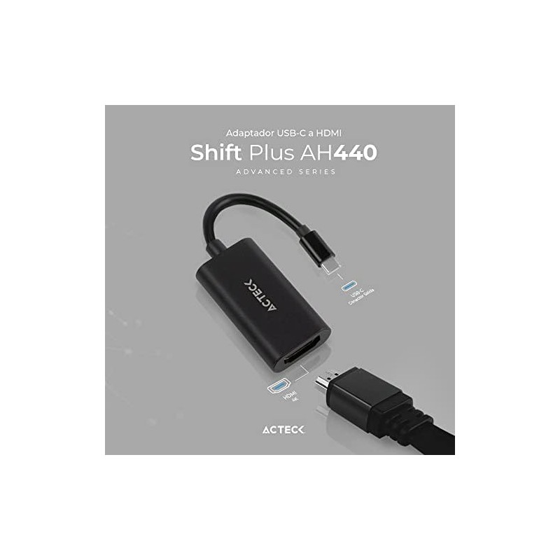 Adaptador USB Tipo C a HDMI Shift Plus AH440 Para