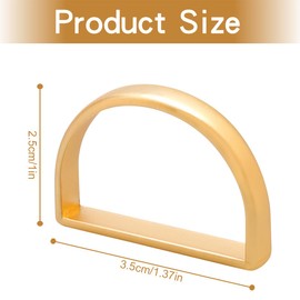 GLADFRESIT 8PCS Gold Half-Round Napkin Ring High-Grade Durable Polished Half-Round Napkin Clasp for Banquets, Dinners, Hotel Decoration