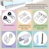 OooWow 3.8 to 6.8 ft Aluminum Retractable Ceiling Curtain Track