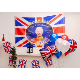 Toyland® Pack of 2-5ft X 3ft (150cm X 91cm) Royal Family Souvenir Flags - Union Jack British Decorations