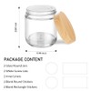 Tecohouse Small Glass Jars with Lids, 4 oz Glass Containers