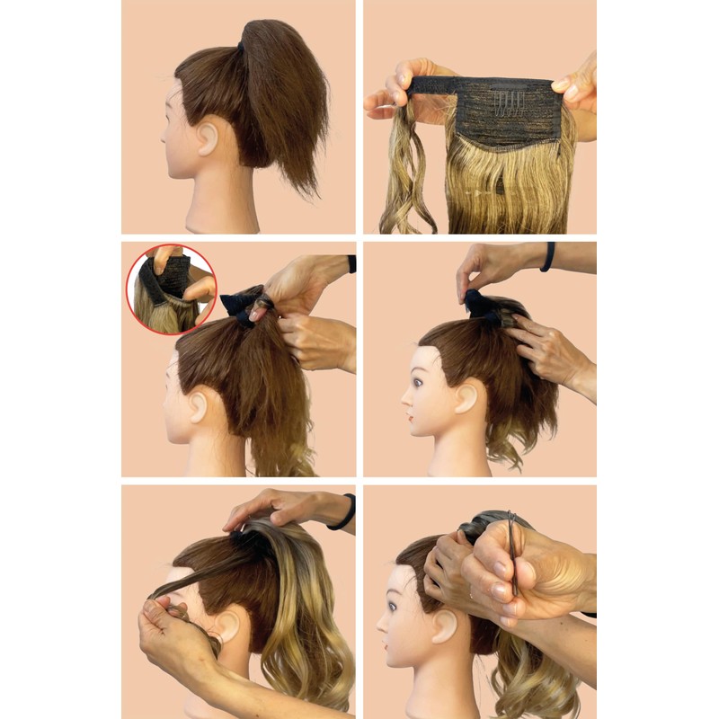 CAISHA Hannah HCK202 Hair Braid with Velcro Fastening Hairpiece Hair