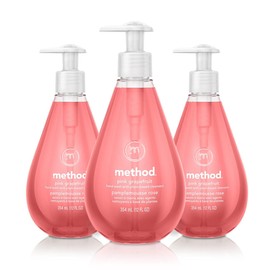 Method Gel Hand Soap, Pink Grapefruit, 12 ounce (Pack of 3)