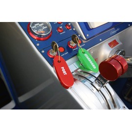 Hardline Products Port/Starboard Vinyl Dipped Key Floats - PS-VKF
