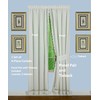 Today's Curtain, Hellina Tapework Panel Pair 84", White, 4-Piece-Set, 80"