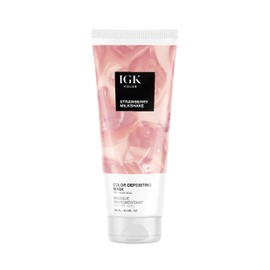 IGK Color Depositing Mask Strawberry Milkshake - Soft Rose 180ml