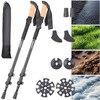 Speeron Anti-shock Hiking Poles: 1 Pair Telescopic Hiking Poles, Aluminium,