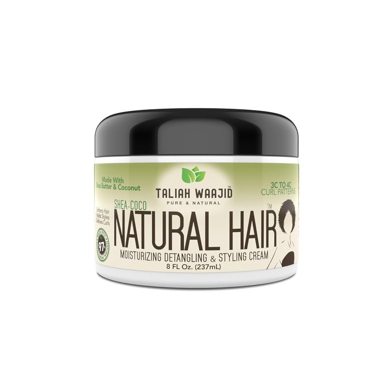 Taliah Waajid Shea-Coco Natural Hair Style Cream 8oz for 3C-4C