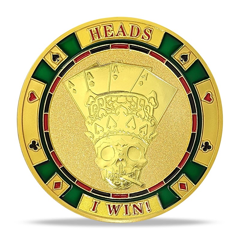 Heads Or Tails Darts Challenge Coin I Win You Lose