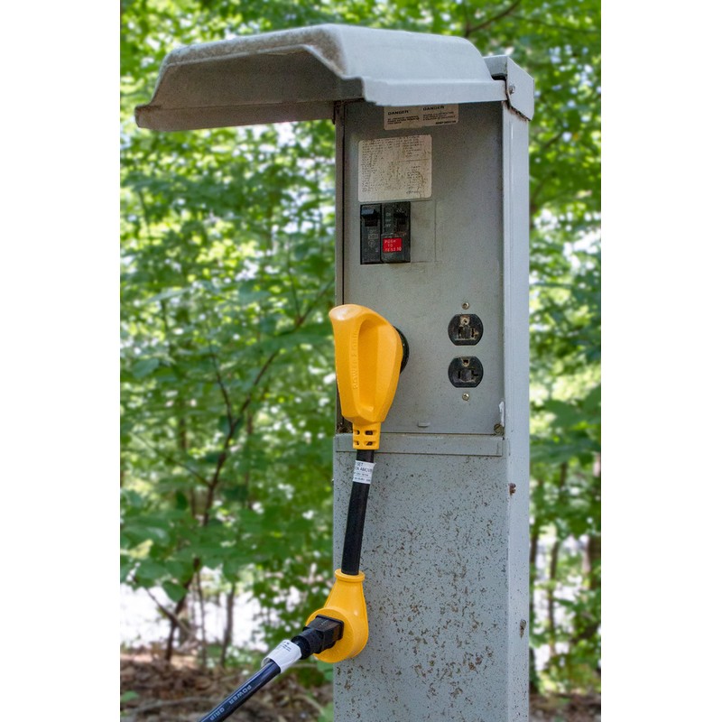 Camco RV PowerGrip Adaptador eléctrico Estilo Hueso de Perro con