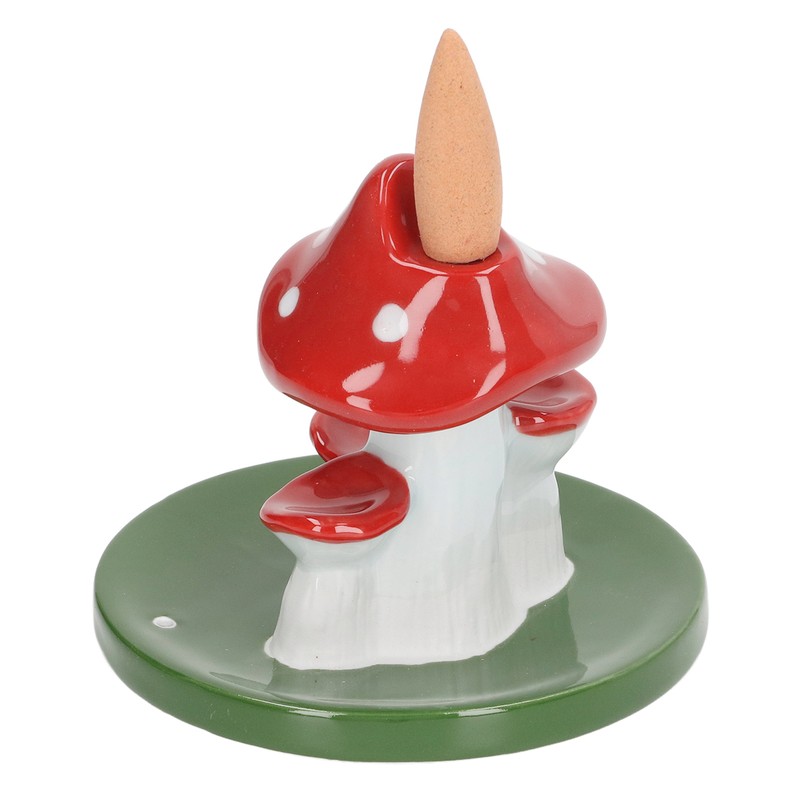Mushroom Backflow Incense Burners Cute Waterfall Incense Holder with 20