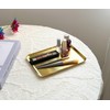 VCREATC 3 Pack Small Gold Tray, 8x6 Inch Stainless Steel