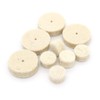 Yuhtech Wool Felt Polishing Pad Kit, 76 Pcs Polishing Pad