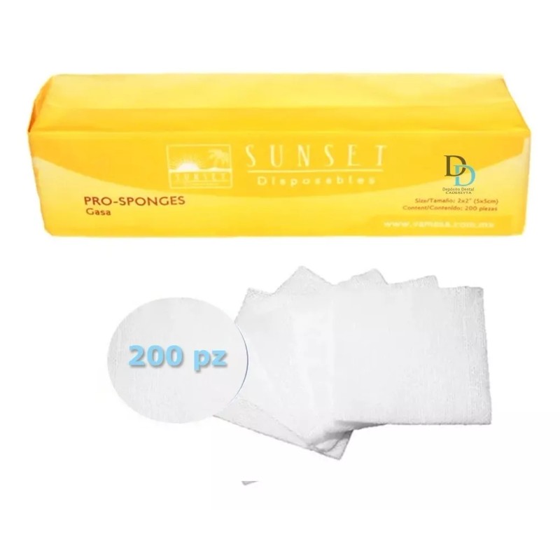 Dental Gasas 5 X 5 Cm 2x2puLG 1200pz ( 6