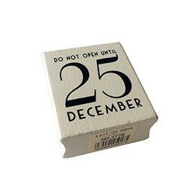 East of India Do Not Open Until 25 December Rubber Stamp - Christmas Craft / DIY Gift Tags