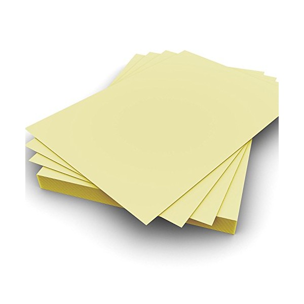 Party Decor A4 80gsm Plain Pastel Yellow smooth paper Pack of 3000 Perfect for Printing on and general office use