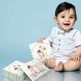 50Pcs First Communion Napkins Paper First Communion Decorations for Boys Baptism Napkins Mi Primera Comunion Napkin God Bless Napkin Baptism Decorations for Christening Confirmation Newborn Wedding