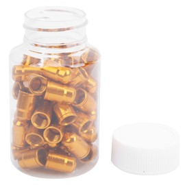 GUB 50Pcs Aluminium Alloy Schrader Valve Cap Bicycle Tyre Nozzle Cap Bike Accessorygolden